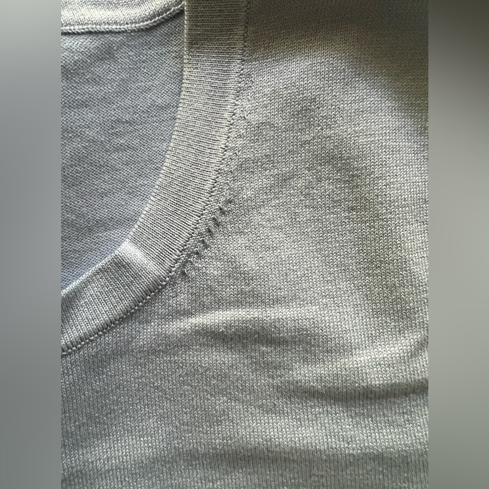 PENDELTON light blue silk , nylon , cotton sweater tank top PL - Picture 4 of 9